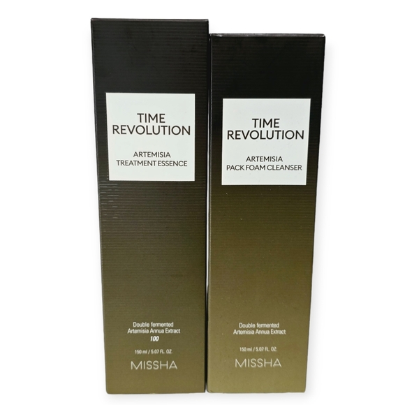Missha Time Revolution Artemesia Essence & Foam Cleanser Set - Picture 2 of 13